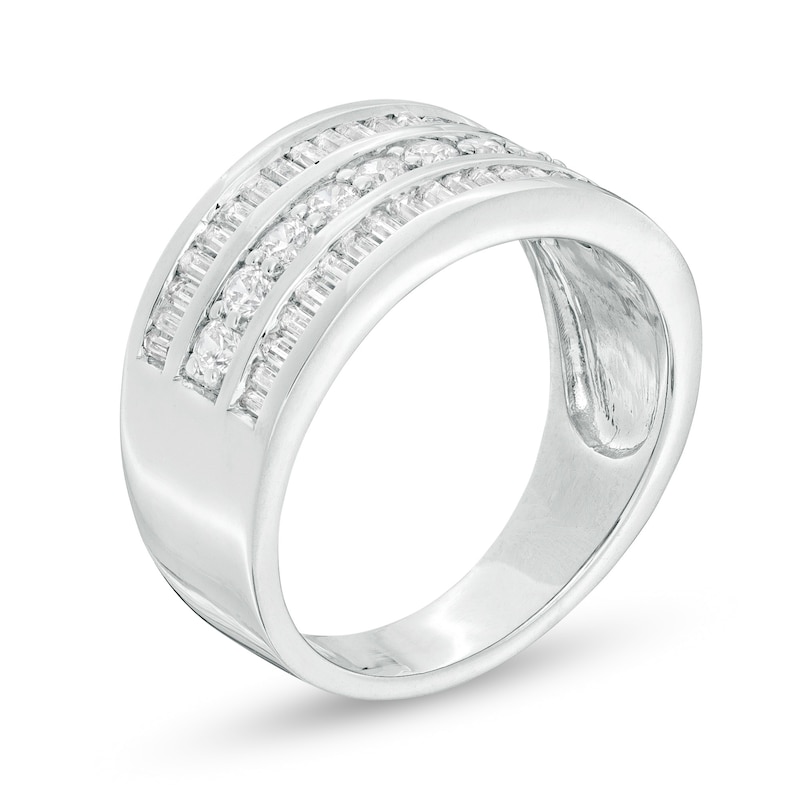 1 CT. T.W. Diamond Anniversary Band in Sterling Silver