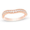 Thumbnail Image 0 of 1/3 CT. T.W. Diamond Vintage-Style Contour Anniversary Band in 14K Rose Gold