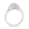 Thumbnail Image 1 of 1/4 CT. T.W. Composite Diamond Pear-Shaped Frame Vintage-Style Engagement Ring in 10K White Gold