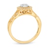 Thumbnail Image 2 of 1/4 CT. T.W. Composite Diamond Frame Twist Vintage-Style Engagement Ring in 10K Gold