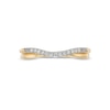 Thumbnail Image 4 of 1/20 CT. T.W. Diamond Contour Anniversary Band in 14K Gold