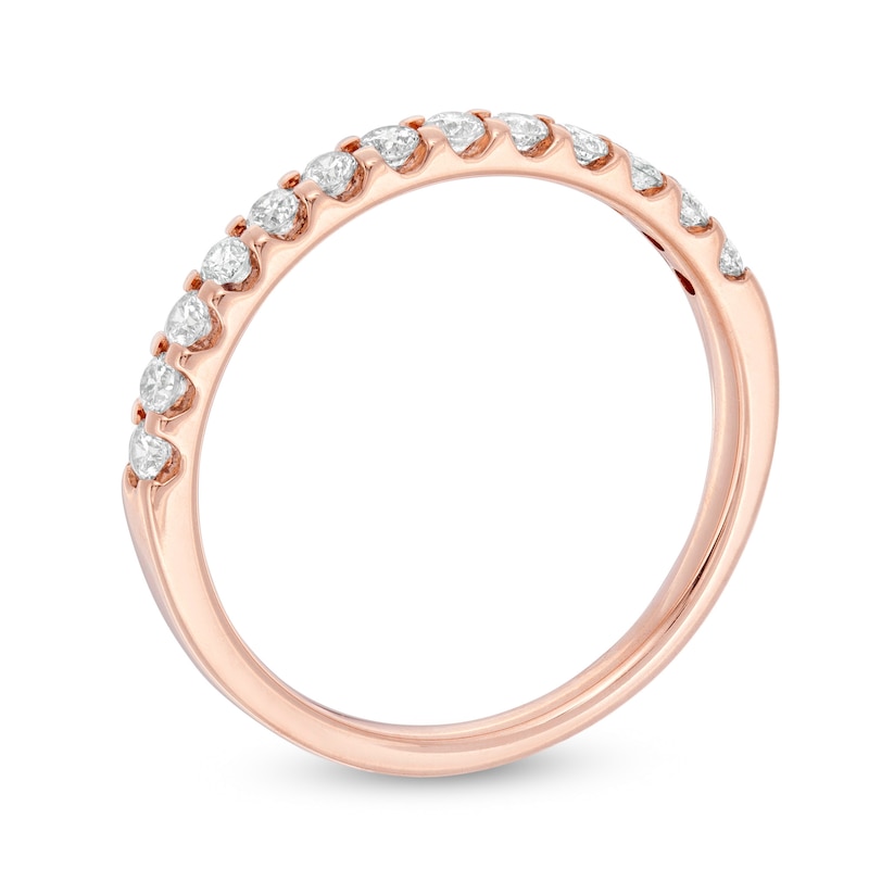 Main Image 2 of 3/8 CT. T.W. Diamond Anniversary Band in 10K Rose Gold