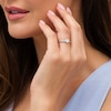 Thumbnail Image 2 of 1/2 CT. T.W. Diamond Twist Shank Engagement Ring in 14K White Gold
