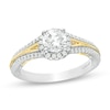 Thumbnail Image 0 of Enchanted Disney Anna 1 CT. T.W. Diamond Frame Split Shank Engagement Ring in 14K Two-Tone Gold