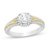 Thumbnail Image 1 of Enchanted Disney Anna 1 CT. T.W. Diamond Frame Split Shank Engagement Ring in 14K Two-Tone Gold