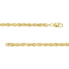 Thumbnail Image 2 of Men's 3.0mm Glitter Rope Chain Necklace in Solid 14K Gold - 22"