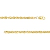 Thumbnail Image 3 of Men's 3.0mm Glitter Rope Chain Necklace in Solid 14K Gold - 22"