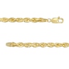 Thumbnail Image 3 of Men's 3.85mm Glitter Rope Chain Necklace in Solid 14K Gold - 24"