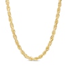 Thumbnail Image 1 of 3.85mm Glitter Rope Chain Necklace in Solid 14K Gold - 26"