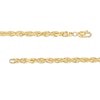Thumbnail Image 3 of 3.85mm Glitter Rope Chain Necklace in Solid 14K Gold - 26"