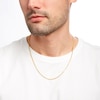Thumbnail Image 3 of 2.4mm Glitter Rope Chain Necklace in Solid 14K Gold - 20"