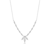 Thumbnail Image 1 of Enchanted Disney Elsa 1/5 CT. T.W. Diamond Snowflake Necklace in 10K White Gold