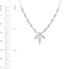 Thumbnail Image 2 of Enchanted Disney Elsa 1/5 CT. T.W. Diamond Snowflake Necklace in 10K White Gold