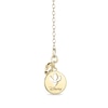Thumbnail Image 2 of Enchanted Disney Anna 1/5 CT. T.W. Diamond Double Wheat Necklace in 10K Gold