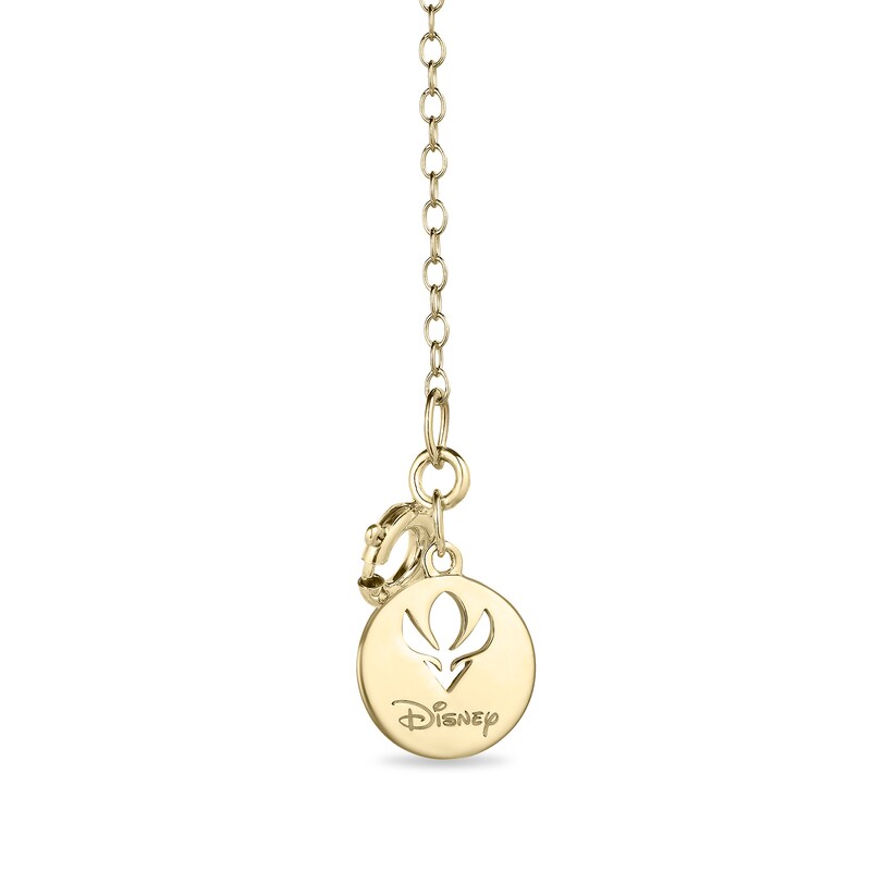 Main Image 2 of Enchanted Disney Anna 1/5 CT. T.W. Diamond Double Wheat Necklace in 10K Gold