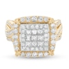 Thumbnail Image 1 of 2 CT. T.W. Princess-Cut Composite Diamond Frame Engagement Ring in 10K Gold