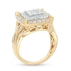 Thumbnail Image 1 of 2 CT. T.W. Princess-Cut Composite Diamond Frame Engagement Ring in 10K Gold