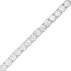 Thumbnail Image 0 of 5.0mm White Lab-Created Sapphire Tennis Bracelet in Sterling Silver - 7.5"