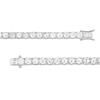 Thumbnail Image 3 of 5.0mm White Lab-Created Sapphire Tennis Bracelet in Sterling Silver - 7.5"