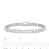 Thumbnail Image 4 of 5.0mm White Lab-Created Sapphire Tennis Bracelet in Sterling Silver - 7.5"