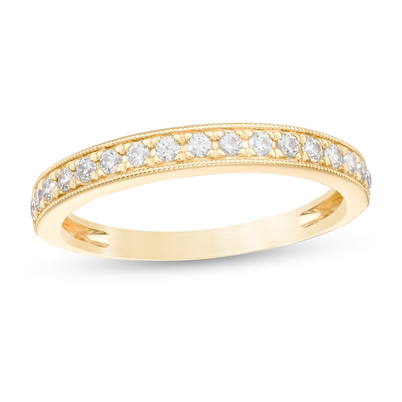 1/4 CT. T.W. Diamond Vintage-Style Anniversary Band in 14K Gold
