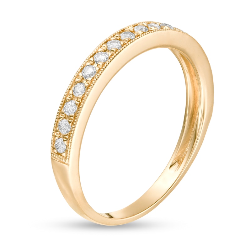 1/4 CT. T.W. Diamond Vintage-Style Anniversary Band in 14K Gold