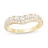 Thumbnail Image 0 of 1 CT. T.W. Diamond Double Row Contour Anniversary Band in 14K Gold