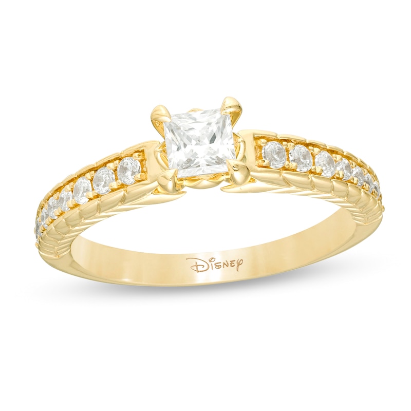 Enchanted Disney Anna 3/4 CT. T.W. Princess-Cut Diamond Engagement Ring in 14K Gold