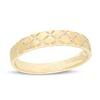 Thumbnail Image 1 of 1/20 CT. T.W. Diamond Quilted Wedding Band in 10K Gold