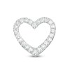 Thumbnail Image 1 of Vera Wang Love Collection 1/15 CT. T.W. Diamond Heart Outline Single Stud Earring in Sterling Silver