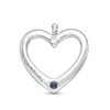 Thumbnail Image 2 of Vera Wang Love Collection 1/15 CT. T.W. Diamond Heart Outline Single Stud Earring in Sterling Silver