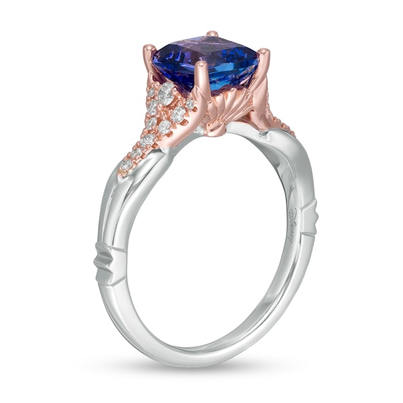 Special Edition Enchanted Disney Ariel 7.0mm Tanzanite and 1/5 CT. T.W