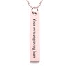 Thumbnail Image 3 of Engravable Name Basketball Vertical Bar Sport Pendant in 10K White, Yellow or Rose Gold (2 Lines)