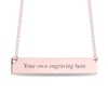 Thumbnail Image 3 of Engravable Name Soccer Ball Bar Sport Necklace in 10K White, Yellow or Rose Gold (2 Lines)