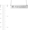 Thumbnail Image 4 of Engravable Name Soccer Ball Bar Sport Necklace in 10K White, Yellow or Rose Gold (2 Lines)