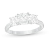 Thumbnail Image 0 of 2 CT. T.W. Certified Lab-Created Diamond Past Present Future® Engagement Ring in 14K White Gold (G/SI2)
