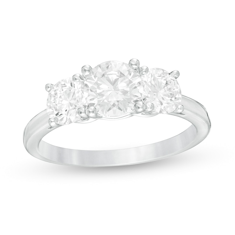Main Image 1 of 2 CT. T.W. Certified Lab-Grown Diamond Past Present Future® Engagement Ring in 14K White Gold (G/SI2)