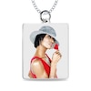 Thumbnail Image 0 of Medium Engravable Photo Rectangle Pendant in 10K White, Yellow or Rose Gold (1 Image and 3 Lines)