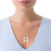 Thumbnail Image 1 of Medium Engravable Photo Rectangle Pendant in 10K White, Yellow or Rose Gold (1 Image and 3 Lines)