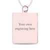 Thumbnail Image 2 of Medium Engravable Photo Rectangle Pendant in 10K White, Yellow or Rose Gold (1 Image and 3 Lines)