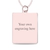 Thumbnail Image 3 of Medium Engravable Photo Rectangle Pendant in 10K White, Yellow or Rose Gold (1 Image and 3 Lines)