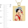 Thumbnail Image 3 of Medium Engravable Photo Rectangle Pendant in 10K White, Yellow or Rose Gold (1 Image and 3 Lines)