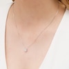 Thumbnail Image 2 of 1/2 CT. T.W. Certified Lab-Grown Diamond Frame Pendant in 14K White Gold (F/SI2)