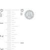 Thumbnail Image 3 of 1 CT. T.W. Certified Lab-Grown Diamond Frame Stud Earrings in 14K White Gold (F/SI2)