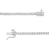 Thumbnail Image 2 of 3 CT. T.W. Certified Lab-Created Diamond Tennis Bracelet in 14K White Gold (F/SI2) - 7.25"