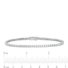 Thumbnail Image 3 of 3 CT. T.W. Certified Lab-Created Diamond Tennis Bracelet in 14K White Gold (F/SI2) - 7.25"