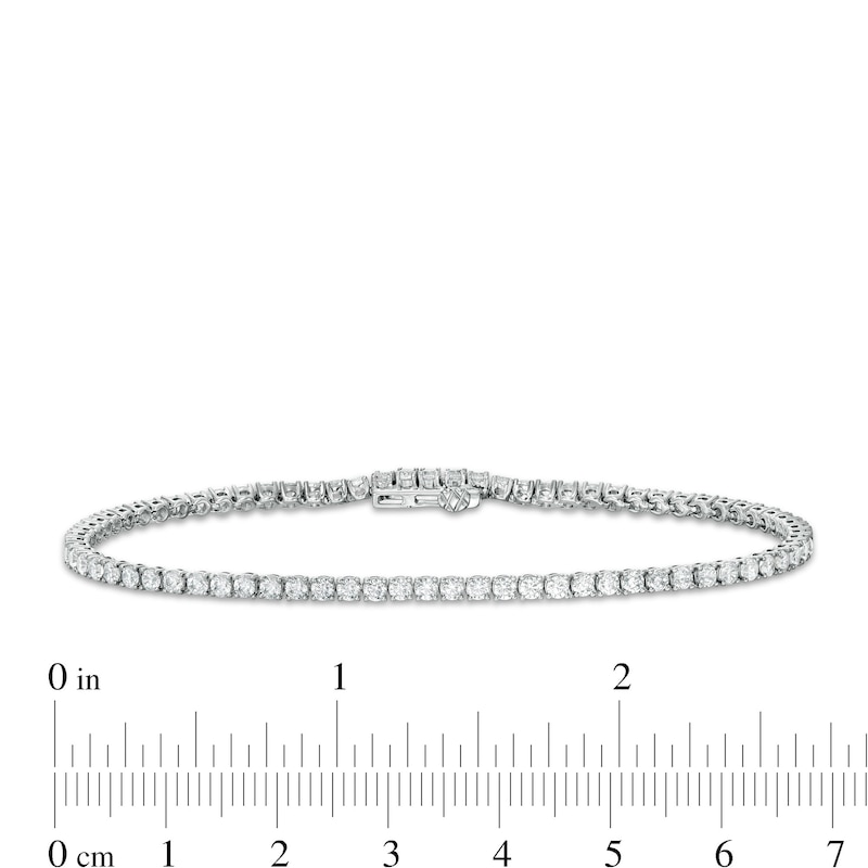 3 CT. T.W. Certified Lab-Created Diamond Tennis Bracelet in 14K White Gold (F/SI2) - 7.25"