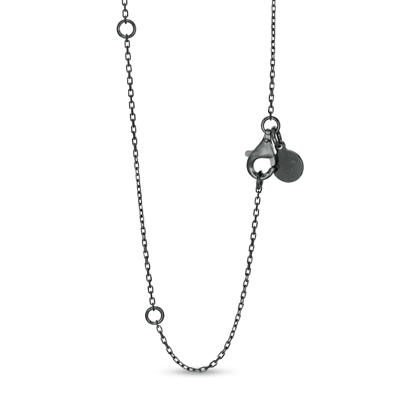 Main Image 2 of The Kindred Heart from Vera Wang Love Collection 5/8 CT. T.W. Black Diamond Pendant in Sterling Silver - 19"