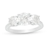 Thumbnail Image 0 of 3 CT. T.W. Certified Lab-Created Diamond Past Present Future® Engagement Ring in 14K White Gold (G/SI2)