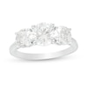 Thumbnail Image 1 of 3 CT. T.W. Certified Lab-Grown Diamond Past Present Future® Engagement Ring in 14K White Gold (G/SI2)